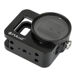 PULUZ CNC 알루미늄 합금 보호 케이지 보험 프레임 및 52mm UV 렌즈 포함 GoPro HERO8 블랙용 하우징 쉘, 프레임 포함 HERO8 블랙용
