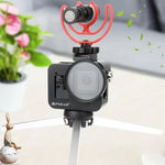 PULUZ CNC 알루미늄 합금 보호 케이지 보험 프레임 및 52mm UV 렌즈 포함 GoPro HERO8 블랙용 하우징 쉘, 프레임 포함 HERO8 블랙용