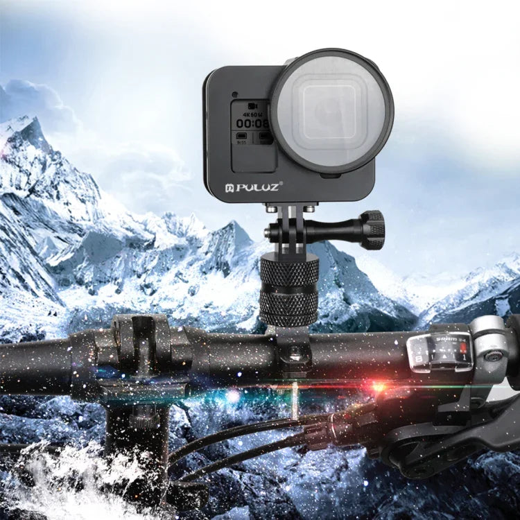 PULUZ CNC 알루미늄 합금 보호 케이지 보험 프레임 및 52mm UV 렌즈 포함 GoPro HERO8 블랙용 하우징 쉘, 프레임 포함 HERO8 블랙용