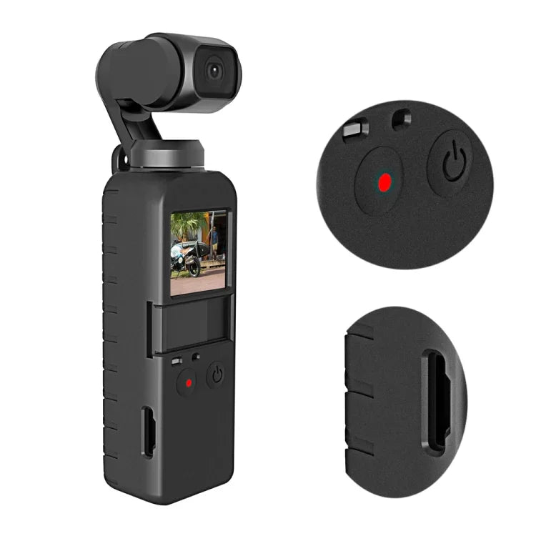 PULUZ 2-in-1 다이아몬드 텍스처 실리콘 커버 케이스 세트 DJI OSMO Pocket용, DJI OSMO Pocket용