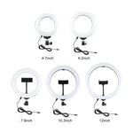 PULUZ 4.7인치 12cm USB 3모드 조광 LED 링 셀피 뷰티 브이로깅 사진 촬영 비디오 조명 삼각대 볼 헤드 포함, 4.7인치 볼 헤드 포함