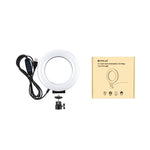 PULUZ 4.7인치 12cm USB 3모드 조광 LED 링 셀피 뷰티 브이로깅 사진 촬영 비디오 조명 삼각대 볼 헤드 포함, 4.7인치 볼 헤드 포함