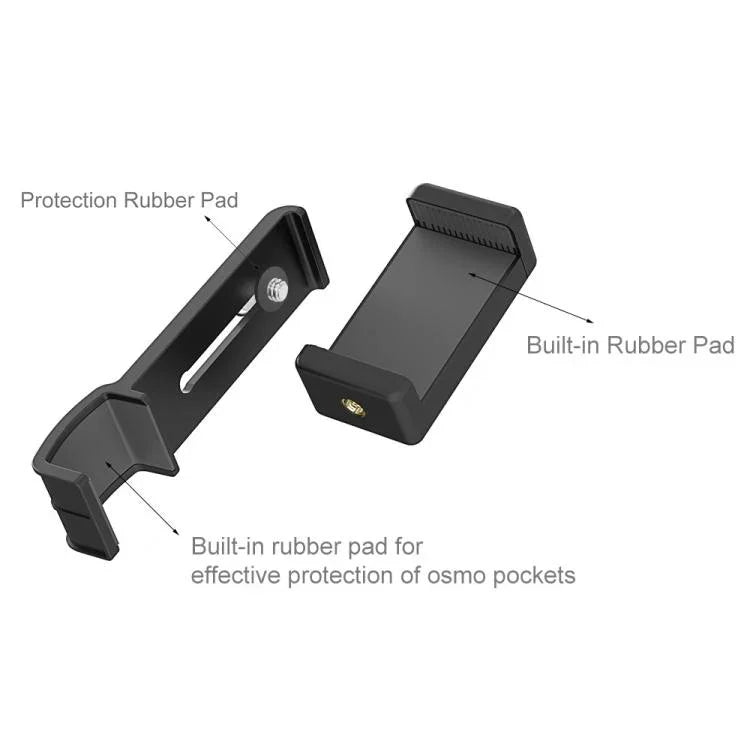 DJI OSMO Pocket / Pocket 2용 PULUZ 스마트폰 고정 클램프 1/4인치 홀더 마운트 브래킷, 클램프