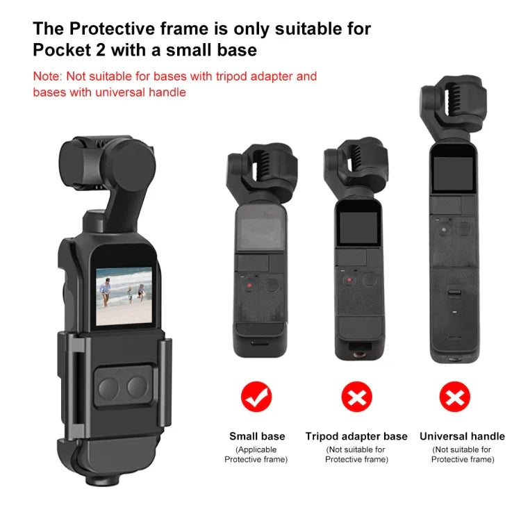 PULUZ DJI OSMO Pocket / Pocket 2용 하우징 쉘 보호 커버 브래킷 프레임, DJI OSMO Pocket용