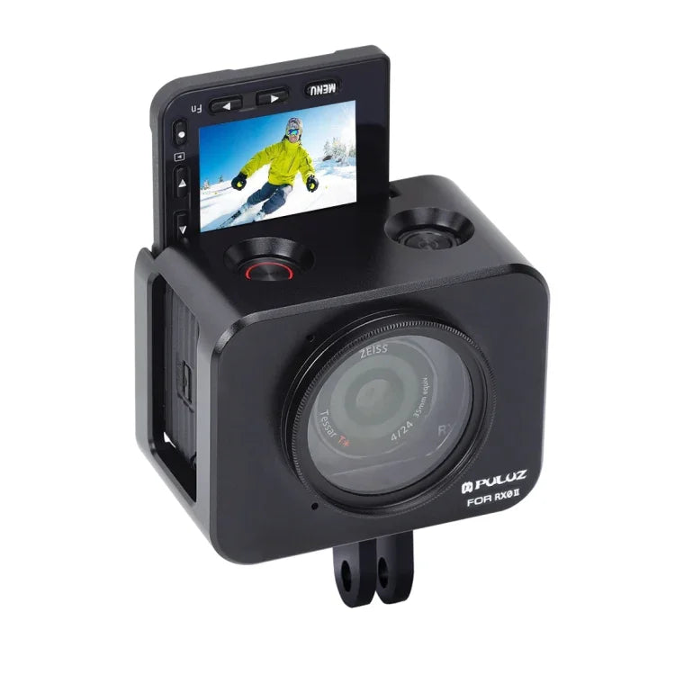 PULUZ 알루미늄 합금 보호 케이지 + 37mm UV 필터 렌즈 + 렌즈 선쉐이드 및 나사와 드라이버 포함, Sony RX0 / RX0 II용, Sony RX0 II용