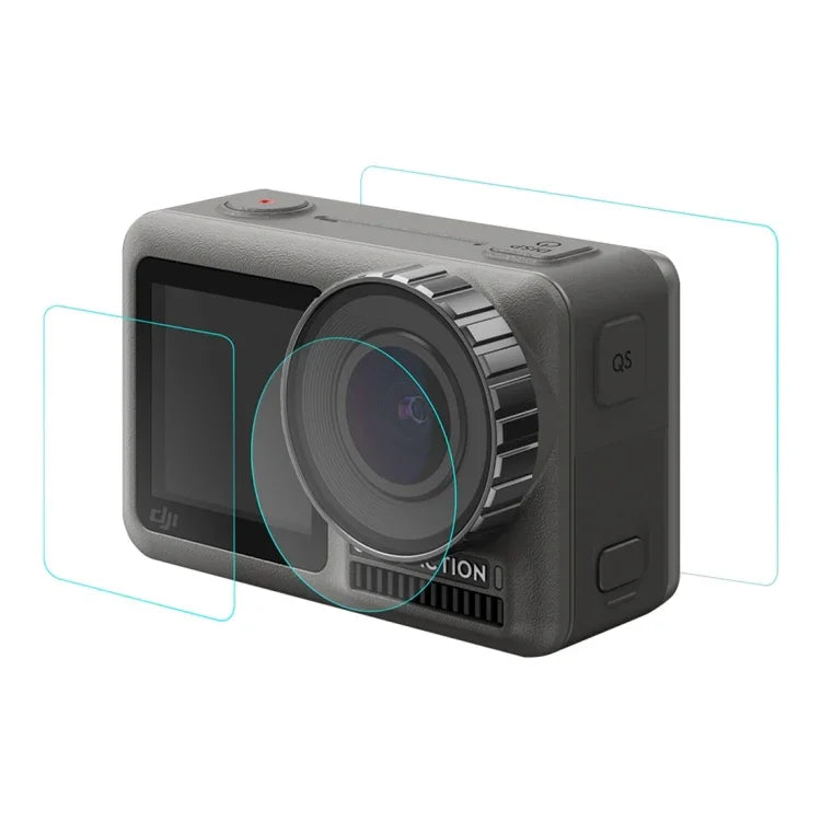 PULUZ 렌즈 + 전후면 LCD 디스플레이 9H 2.5D 강화유리 필름, DJI Osmo Action용, DJI Osmo Action용