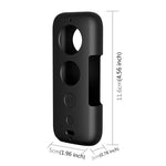 PULUZ Insta360 ONE X용 실리콘 보호 케이스 렌즈 커버 포함, Insta360 ONE X(블랙), Insta360 ONE X(레드)용