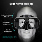 PULUZ 수상 스포츠 다이빙 장비 다이빙 마스크 수영 안경, GoPro, Insta360, DJI 및 기타 액션 카메라용