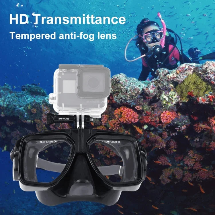 PULUZ 수상 스포츠 다이빙 장비 다이빙 마스크 수영 안경, GoPro, Insta360, DJI 및 기타 액션 카메라용