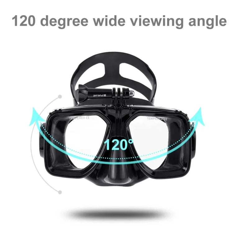 PULUZ 수상 스포츠 다이빙 장비 다이빙 마스크 수영 안경, GoPro, Insta360, DJI 및 기타 액션 카메라용