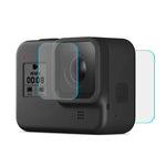 PULUZ GoPro HERO8 Black 렌즈 + LCD 디스플레이 9H 2.5D 강화 유리 필름용, GoPro HERO8 Black용