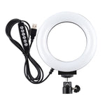 PULUZ 4.7인치 12cm 곡면 USB 10 모드 8 색상 RGBW 조광 가능한 LED 링 브이로깅 사진 영상 조명, 삼각대 볼 헤드 포함, 4.7인치 RGBW