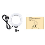 PULUZ 4.7인치 12cm 곡면 USB 10 모드 8 색상 RGBW 조광 가능한 LED 링 브이로깅 사진 영상 조명, 삼각대 볼 헤드 포함, 4.7인치 RGBW