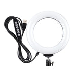 PULUZ 6.2인치 16cm USB 10 모드 8 색상 RGBW 조광 가능한 LED 링 브이로깅 사진 영상 조명, 삼각대 볼 헤드 포함, 6.2인치 RGBW