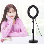 PULUZ 6.2인치 16cm USB 10 모드 8 색상 RGBW 조광 가능한 LED 링 브이로깅 사진 영상 조명, 삼각대 볼 헤드 포함, 6.2인치 RGBW