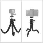 PULUZ 미니 문어형 유연한 삼각대 홀더 볼 헤드 포함 SLR 카메라, GoPro, 휴대폰용, 크기: 25cmx4.5cm, 25cm 삼각대