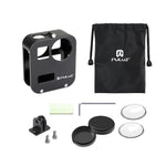 PULUZ GoPro Max용 하우징 쉘 CNC 알루미늄 합금 보호 케이지, 알루미늄 합금 케이지