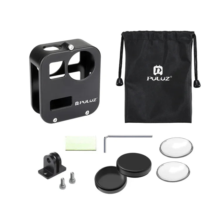 PULUZ GoPro Max용 하우징 쉘 CNC 알루미늄 합금 보호 케이지, 알루미늄 합금 케이지