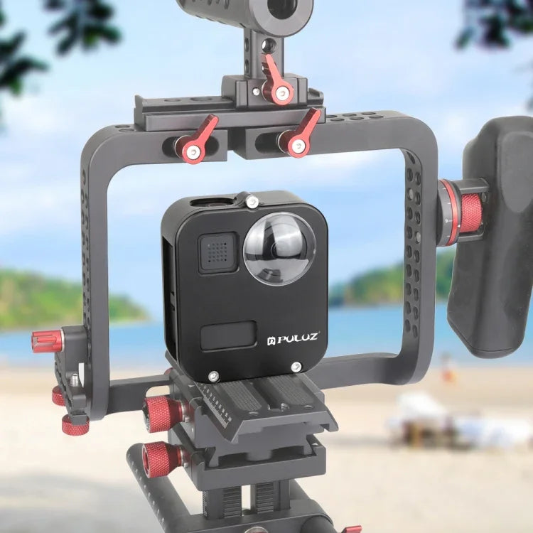 PULUZ GoPro Max용 하우징 쉘 CNC 알루미늄 합금 보호 케이지, 알루미늄 합금 케이지