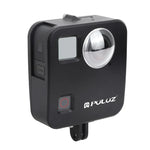 PULUZ GoPro Fusion용 하우징 쉘 CNC 알루미늄 합금 보호 케이지 기본 마운트 및 렌즈 캡 포함, GoPro Fusion용