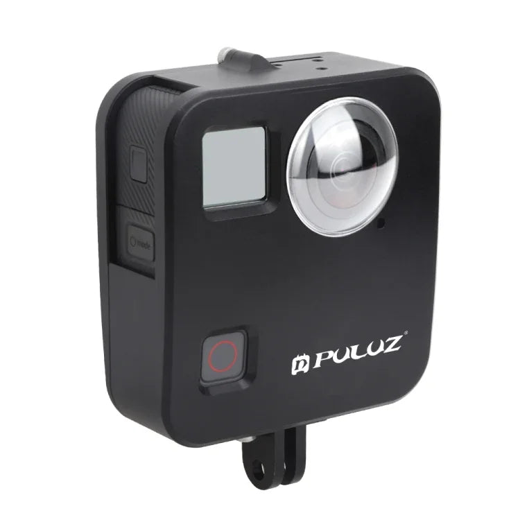 PULUZ GoPro Fusion용 하우징 쉘 CNC 알루미늄 합금 보호 케이지 기본 마운트 및 렌즈 캡 포함, GoPro Fusion용