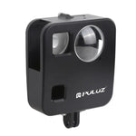 PULUZ GoPro Fusion용 하우징 쉘 CNC 알루미늄 합금 보호 케이지 기본 마운트 및 렌즈 캡 포함, GoPro Fusion용