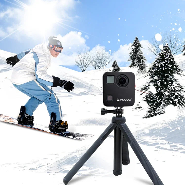 PULUZ GoPro Fusion용 하우징 쉘 CNC 알루미늄 합금 보호 케이지 기본 마운트 및 렌즈 캡 포함, GoPro Fusion용