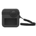 GoPro Max용 PULUZ 듀얼 렌즈 캡 케이스 + 본체 실리콘 보호 케이스, 실리콘 케이스