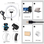PULUZ 11.8인치 30cm USB 3 모드 조광 가능한 듀얼 색온도 LED 곡면 확산 링 브이로깅 셀피 사진 영상 조명, 휴대폰 클램프 포함, 11.8인치