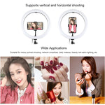 PULUZ 11.8인치 30cm USB 3 모드 조광 가능한 듀얼 색온도 LED 곡면 확산 링 브이로깅 셀피 사진 영상 조명, 휴대폰 클램프 포함, 11.8인치