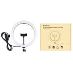 PULUZ 11.8인치 30cm USB 3 모드 조광 가능한 듀얼 색온도 LED 곡면 확산 링 브이로깅 셀피 사진 영상 조명, 휴대폰 클램프 포함, 11.8인치
