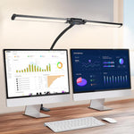 PULUZ 구즈넥 튜브 LED 보조 조명 이중 헤드 클립 데스크 램프