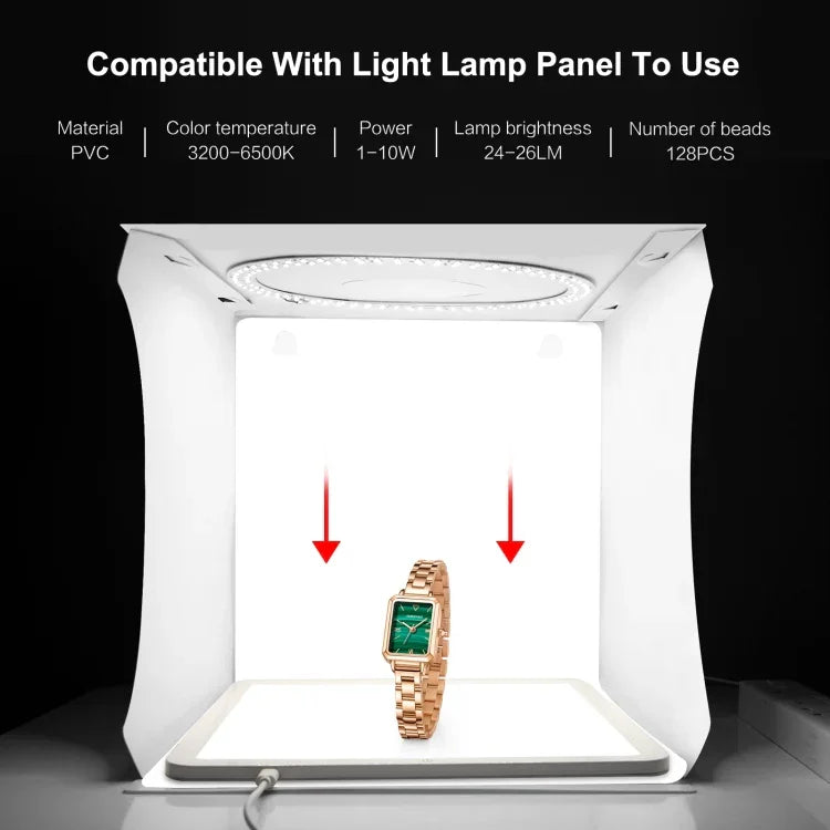 PULUZ 30cm 접이식 휴대용 링 라이트 보드 사진 조명 스튜디오 촬영 텐트 박스 키트 6가지 배경 포함 (블랙, 화이트, 옐로우, 레드, 그린, 블루), 펼친 크기: 31cm x 31cm x 32cm, 30cm 박스