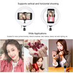 PULUZ 7.9인치 20cm USB RGB 조광 LED 듀얼 색온도 LED 곡면 링 브이로깅 셀피 사진 영상 조명, 휴대폰 클램프 포함, 7.9인치 RGBW