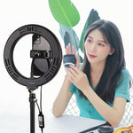 PULUZ 7.9인치 20cm USB RGB 조광 LED 듀얼 색온도 LED 곡면 링 브이로깅 셀피 사진 영상 조명, 휴대폰 클램프 포함, 7.9인치 RGBW