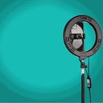 PULUZ 7.9인치 20cm USB RGB 조광 LED 듀얼 색온도 LED 곡면 링 브이로깅 셀피 사진 영상 조명, 휴대폰 클램프 포함, 7.9인치 RGBW