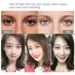 PULUZ 7.9인치 20cm USB RGB 조광 LED 듀얼 색온도 LED 곡면 링 브이로깅 셀피 사진 영상 조명, 휴대폰 클램프 포함, 7.9인치 RGBW