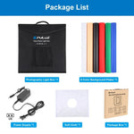 PULUZ 40cm 접이식 휴대용 백색 조명 조광 가능 사진 조명 스튜디오 촬영 텐트 박스 키트 6가지 배경색(검정, 주황, 흰색, 빨강, 초록, 파랑), 40cm 박스(미국), 40cm 박스(영국), 40cm 박스(유럽), 40cm 박스(호주)