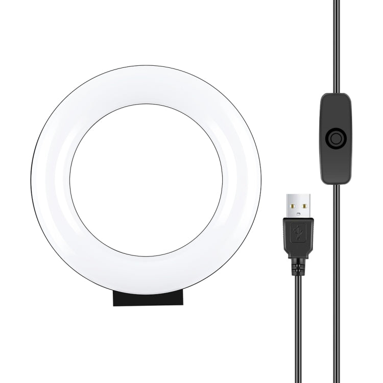 PULUZ 4.7인치 12cm 곡면 USB 백색광 LED 링 셀피 뷰티 브이로깅 사진 영상 조명, 4.7인치