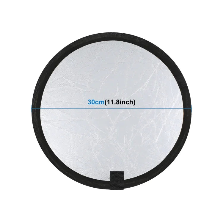 PULUZ 30cm 2-in-1 실버/골드 접이식 사진 스튜디오 반사판, 30cm 반사판