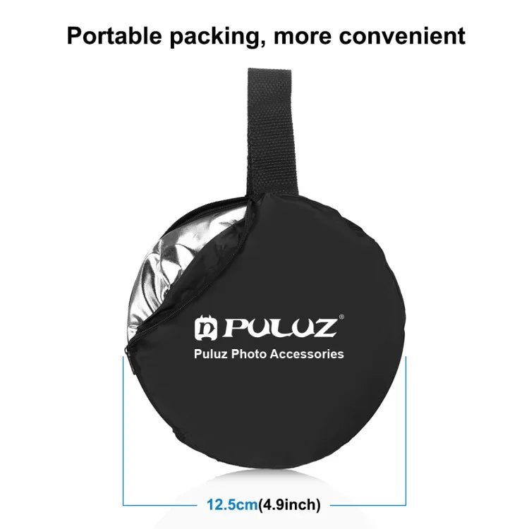 PULUZ 30cm 2-in-1 실버/골드 접이식 사진 스튜디오 반사판, 30cm 반사판
