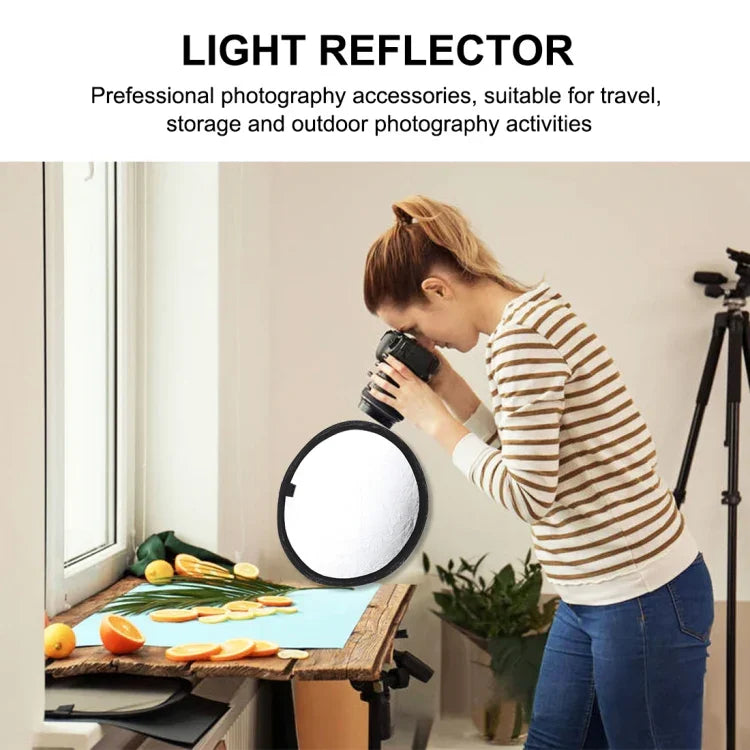 PULUZ 30cm 2-in-1 실버/골드 접이식 사진 스튜디오 반사판, 30cm 반사판