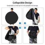 PULUZ 110cm 5-in-1 (실버 / 반투명 / 골드 / 화이트 / 블랙) 접이식 사진 스튜디오 반사판, 110cm 반사판