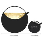 PULUZ 80cm 5-in-1 (실버 / 반투명 / 골드 / 화이트 / 블랙) 접이식 사진 스튜디오 반사판, 80cm 반사판