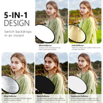 PULUZ 80cm 5-in-1 (실버 / 반투명 / 골드 / 화이트 / 블랙) 접이식 사진 스튜디오 반사판, 80cm 반사판