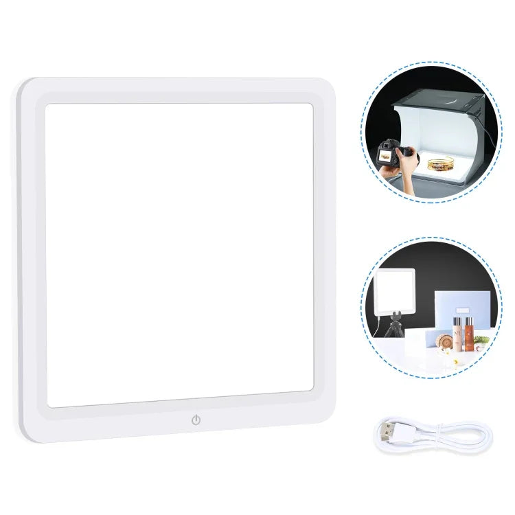 PULUZ 20cm LED 그림자 없는 조명 패드 사진 스튜디오 박스용, 20cm 그림자 없는 조명
