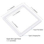 PULUZ 미니 LED 사진 그림자 없는 조명 램프 패널 + 스튜디오 촬영 텐트 박스, 아크릴 소재, 20cm x 20cm 유효 면적, 20cm(2 LED) + 그림자 없는 조명
