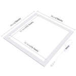 PULUZ 1000LM LED 아크릴 무극성 디밍 없는 그림자 없는 조명 패드 스위치 포함 40cm 사진 스튜디오 박스용, 라이트(US), 라이트(UK), 라이트(EU)