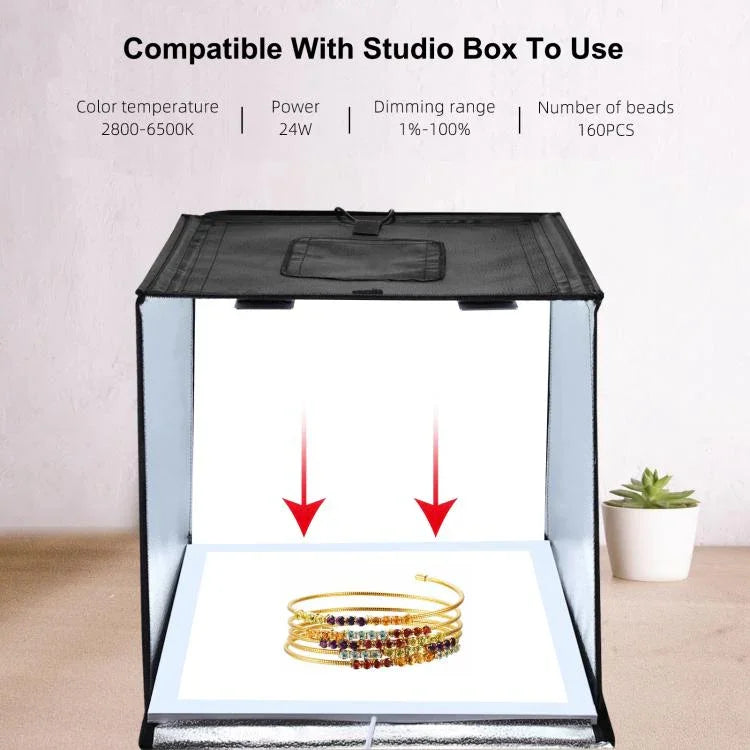 PULUZ 1000LM LED 아크릴 무극성 디밍 없는 그림자 없는 조명 패드 스위치 포함 40cm 사진 스튜디오 박스용, 라이트(US), 라이트(UK), 라이트(EU)