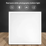 PULUZ 1000LM LED 아크릴 무극성 디밍 없는 그림자 없는 조명 패드 스위치 포함 40cm 사진 스튜디오 박스용, 라이트(US), 라이트(UK), 라이트(EU)